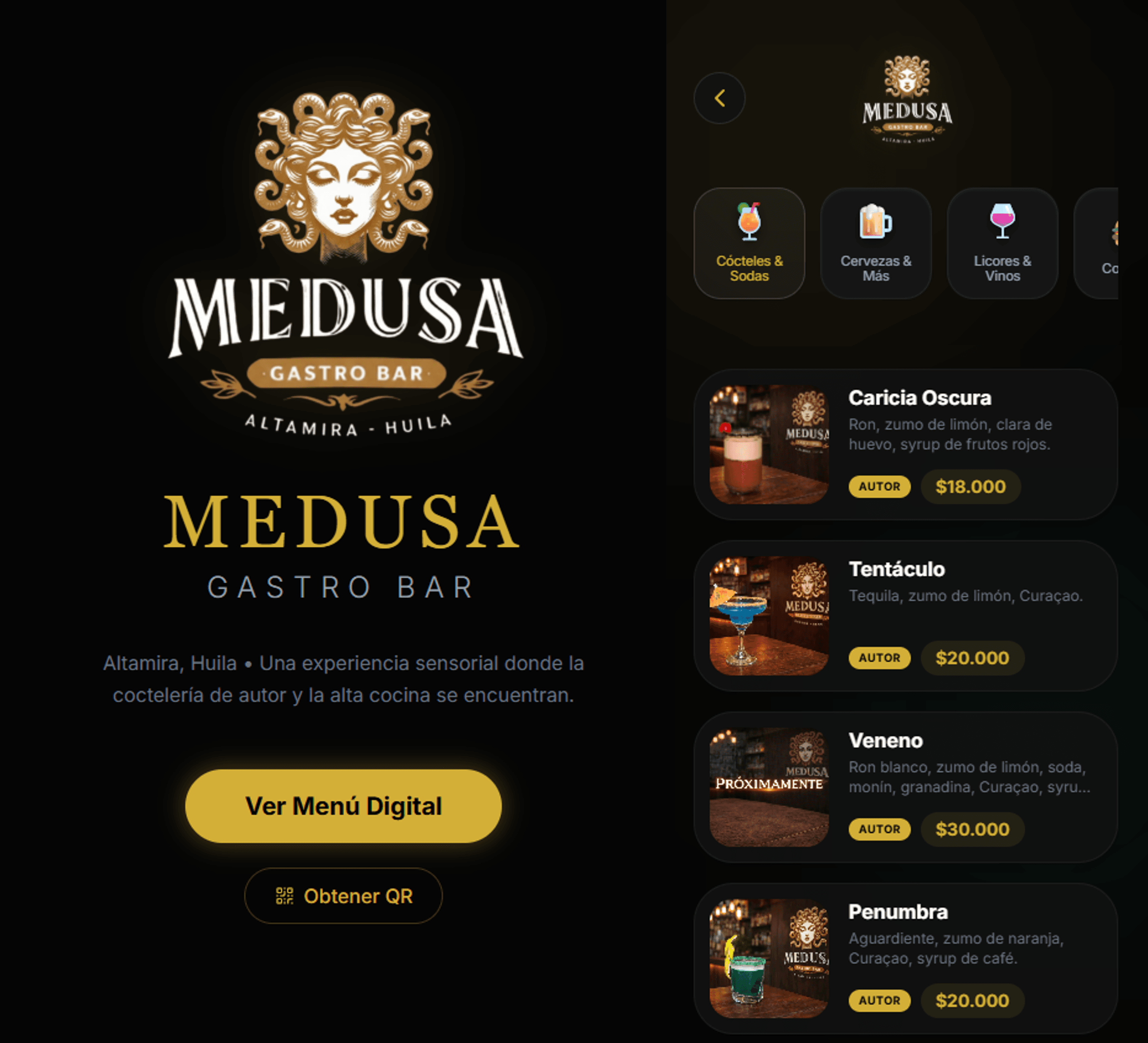 Medusa Menú Digital